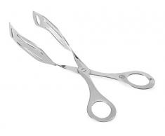 HENDI Gebäckzange, Muschelförmig, Geschirrspülmaschinengeeignet, Servierzange, Tortenzange, Küchenzange, 220mm, Edelstahl