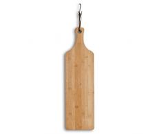Zeller 25193 Schneide-/Servierbrett mit Griff, Bamboo, ca. 57 x 16 x 1,2 cm
