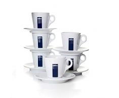 6 X Lavazza Espresso Tassen und Untertassen -Kapazität cc 75, height mm 58