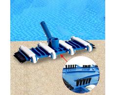 NOWAYTOSTART Pool Reinigungsbürste,Eckenbürste Fliesenbürste Winkelbürste Fugenreiniger Scheuerbürste Stielscheuerbürste Reinigungsbürste,für Pools Spas Badewannen