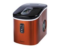 Tragbare Edelstahl Eiswürfelmaschine für Eiswürfelbereiter zur Herstellung von 33 Pfund EIS in 24 Stunden - Eismaschine Eisherstellungsmaschine mit Eiskelle und 1,5 Pfund Eisspeicher