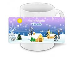 Weihnachtstasse mit Namen Cornelia und schönem Weihnachts-Motiv mit Winterlandschaft - Tasse zu Weihnachten