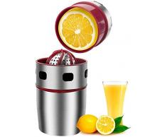 COOLAPA KüChe Manuelle Entsafter, Handpresse Saftpresse, Zitronenpresse Mini Edelstahl für Zitronensaft, Orangen-Saft, Limetten-Saft, Hohe Festigkeit, Korrosionsschutz