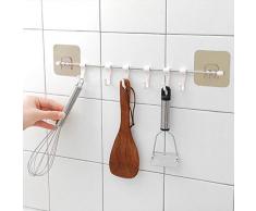 YTYTOO Haken Für Hängende Schlüsselhalter Kleiderhalter Küchenschienen Bad Haushälterin Home Organizer Tür Klebstoff Haken An Der Wand @ 1