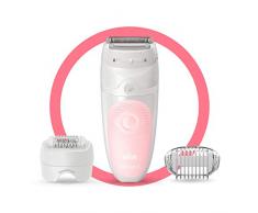 Braun Silk-épil 5 5-620 – Epilierer für Frauen für eine sanfte Haarentfernung, weiß/rosa