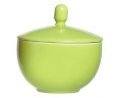 Ritzenhoff & Breker Doppio Zuckerdose, Zucker Dose, Vorratsdose, Geschirr, Porzellan, Grün, 9 cm, 517910