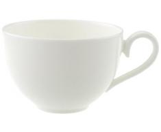Villeroy & Boch - Royal Kaffeetasse, filigrane Tasse mit geschwungenem Henkel aus hochwertigem Premium Bone Porzellan, spülmaschinenfest, 200 ml