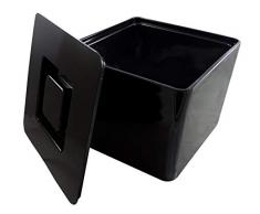 MeinTablett Eiswürfelbox mit Deckel und Siebeinsatz, Eisbehälter, Eiskübel, Eisbehälter