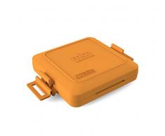 Morphy Richards 511644 MICO Sandwichtoaster Kochgeschirr für die Mikrowelle, Silikon und beschichtetes Metall, Orange