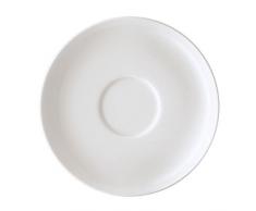 Arzberg Form 1382 Weiss Kaffee-Untertasse, Porzellan, White, 14.4 x 14.4 x 6.8 cm