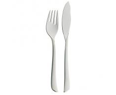 WMF Fischbesteck 2-teilig Virginia Fischgabel Fischmesser Cromargan protect teilmattiert