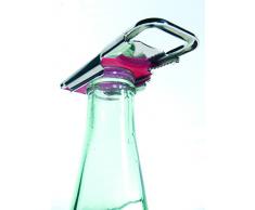 Westmark Flaschenöffner und -verschließer, 3-in-1, Stahl/Gummi, Hermetus, Silber/Rot, 61832270