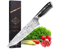 Teclat Küchenmesser -8 Zoll Echtes Deutsches Edelstahl Kochmesser Mit Ergonomischem - Robustem Griff - Ultra Sharp Messer Küche - Antihaft- und Korrosionsschutz (8 Zoll / 20,3 cm)