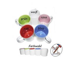 Kinder-Tasse mit Kolibri Motiv und Name / Tasse für Kinder mit Name / Kolibri / Farbwahl Tasse + Schriftwahl für Name + Keramik oder Kunststofftasse
