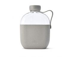 Hip 22oz / 650ml Tritan Wasserflasche mit strukturierter Silikonhülle und Seitenriemen, BPA-frei, stone