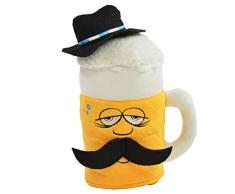 Kögler 75658 - Laber Bierkrug Heinz, Labertier mit Aufnahme- und Wiedergabefunktion, plappert alles witzig nach und bewegt sich, ca. 20 cm groß, ideal als Geschenk für Jungen und Mädchen