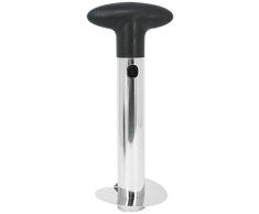 com-four® 3 in 1 Ananas Schneider - Schälen, Entkernen, Schneiden in einem Arbeitsvorgang! (01 Stück - Ananasschneider)