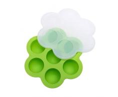 Fishyu Silikon-Eiernahrungsmittelformbehälter-wiederverwendbarer Vorratsbehälter mit Deckel für sofortiges Topf-Zubehör