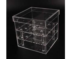 Greatangle Transparentem Acryl Rose Blumenkasten Blumen Geschenkbox mit Deckel romantische Blume Frischhaltebox für Freundin Frau