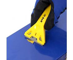 S&R Schaber Set 3-tlg, mit 15 Klingen aus SK5 Stahl, für glatte Oberflächen, wie Glasscheiben, Ceranfelder, Backöfen, oder als Tapetenlöser. Vignettenschaber Küchenschaber