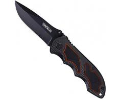 Klappmesser,Tacklife FK03 Klappmesser, ergonomischer Griff, farbige Metallstruktur, rostfreie Stahlklinge und Futterschloss, 4,6 Zoll geschlossen, ideal für den Außen- und Alltag