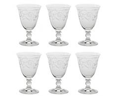 FLIRT by MF Wasserglas / Wasserkelch Harmony Gravur, 260ml, 14,8cm (6 Stück)