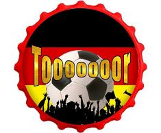 Kapselheber / Flaschenöffner / Kühlschrankmagnet / Kronkorken - 3D-Aufkleber Deutschland/Fußball/EM-Toooor