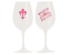 2 Champagnergläser weiß Kristallglas mit Logo pink Luxus Gläser rose extravagant Ice Edition deutsche Qualität