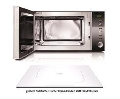 CASO MG20Ceramic menu 2in1 - Design Mikrowelle & Grill, 20 Liter, größere Nutzfläche durch flachen Keramikboden, Garen auf zwei Ebenen, 800 Watt Mikrowelle, 1000 Watt Grill