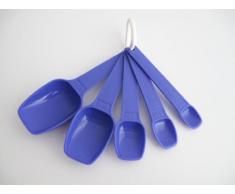 TUPPERWARE Backen Meßlöffel blau/lila klein Maßgeber Meß Löffel Backhelfer