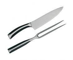 Vanilla Season,Tranchier -Set,Tranchiermesser,Tranchiergabel,Japanstahl,Set,Tranchier -besteck,lang,extra scharf,Fleischgabel, KITAKAMI