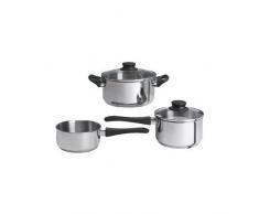 Ikea 5-Tlg. Kochtopfset Annons NEU mit Glasdeckel Induktion Edelstahl