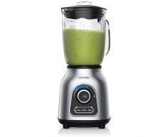 Arendo - Edelstahl Standmixer 24.000 U min - 1400 Watt - inkl. 1,75 lL Glasbehälter - kugelgelagertes Edelstahlmesser 6-flügelig Crush Smoothie Impulsfunktion 30 Leistungsstufen - Neues Modell 2019