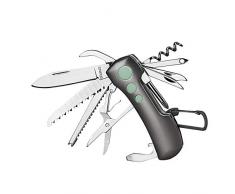 ZIMAIC Taschenmesser，Multitool Messer Schweizer Taschenmesser - Multifunktionswerkzeug mit 15 Funktionen Taschenwerkzeug für Campen und Notfälle (Champagner)