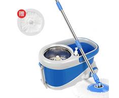 Modenny Mop Bucket Spin Mopp und Eimer mit 2 Mikrofaser Mop Heads Bodenreinigung Einfache Rotating Schrubber den Haushalt Wasser Dump Wet Dry Bucket