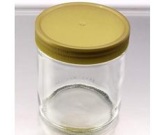 Weck 36 Honig Gläser 500g im 12er Honigkarton mit Schraubdeckel Kunststoffdeckel