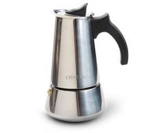CHISTAR Espressokocher 6 Tassen Induktion Mokkakanne Kaffeekocher Edelstahl