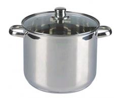 20 Liter EDELSTAHL XXL Großraumtopf - Suppentopf mit Induktionsboden + Glasdeckel mit Dampfabzug 1955