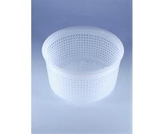 5 x Käseform 9x5.2cm - 0.35kg - Caciotta - Käseformen | Korb | Käseherstellung | Lab