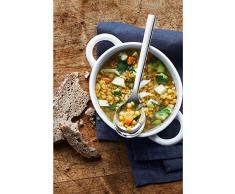 WMF Nuova Suppentassenlöffel, Set 6-teilig, Esslöffel, Cromargan Edelstahl poliert, spülmaschinengeeignet, L 17 cm