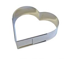 290 - 380 mm Verstellbar Muttertag Herzbackform verstellbar Edelstahl Tortenring Biskuitherz Herz Form