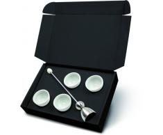 2 Stück Take2 Clack Keramik-Ei Geschenk-Box mit Eierschalen-Sollbruchstellen-Verursacher inkl. jeweils 4 Cupido Eierbechern