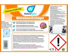 KaiserRein Spezial Whiteboardreiniger speziell für Whiteboard Magnettafeln entfernt permanent Stift Filzstift Bleistift Profi Reiniger Inhalt 2 x 1 L