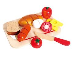 wood snijset frühstück auf schneidebrett