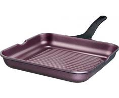 IMPERA Aluguss Schnitzel-und Gourmet-Eckpfanne, 28 cm, Aubergine Purple Pfanne, Aluminium, lila