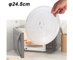 Allright 24,5cm Ersatz Drehteller GlastellerTransparent Microwellen Mikrowellenteller