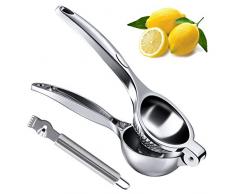 yipin Zitronenpresse,Zitruspresse Handentsafter,Zitrusfrucht Handpresse Entsafter, Beinhaltet Zitronenschaber, Zink-Legierung Manuelle Saftpresse, BPA-frei und spülmaschinenfest