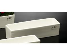 Porzellanschale Slim eckig 22,0 x 6,0 cm von Sandra Rich