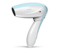 Klappbar Haartrockner Drahtlos akku Föhn MANLI kabelloser Fön mit Klappgriff, wiederaufladbar DC Föhn, Natürlicher Wind ohne Warm, Mini Haarföhn Haartrockner für Indoor, Outdoor, Camping, Reise