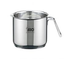 ELO 90944 Achat Milchtopf mit Ausguss, Edelstahl, silber, 14 x 12 cm